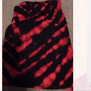 Red and Black Leggings - Fits Sizes 0-12